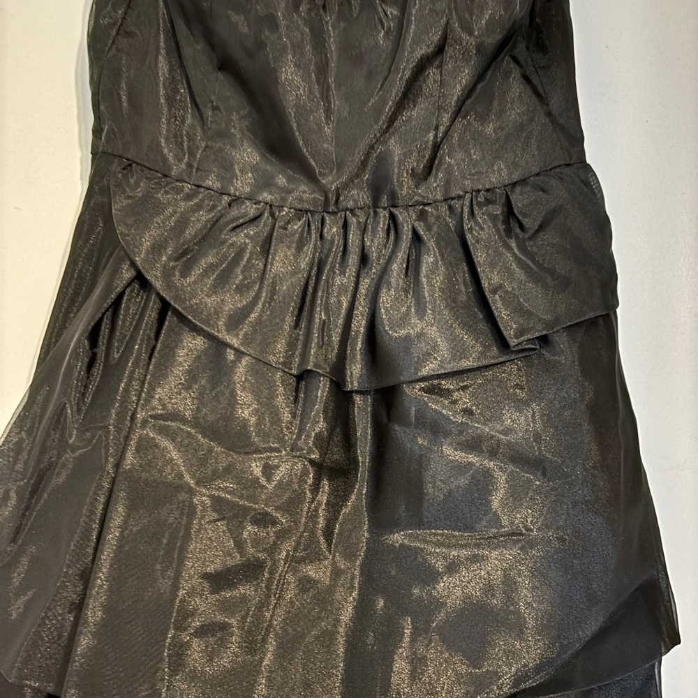 NWT  The Limited Event Black Strapless Organza dress